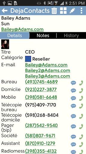 DejaOffice App - Outlook sync screenshot 1
