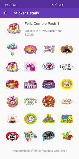 Stickers Feliz Cumpleaños 🎂 Saludos Feliz Cumple screenshot 8