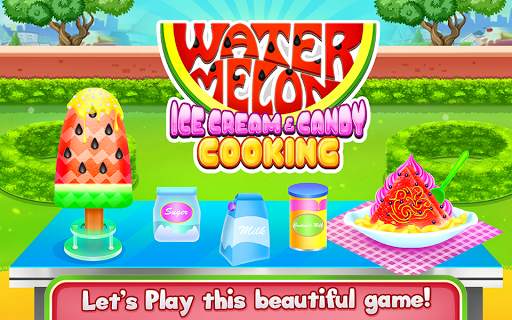 Watermelon Ice Cream and Candy Cooking screenshot 2