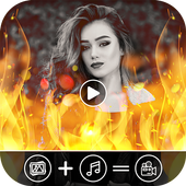 Fire Effect Video Maker-Photo Animation icon