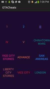 All GTA cheat codes screenshot 1
