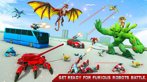 Bus Robot- Dragon Robot Game screenshot 5