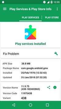 Play Services & Play store Information screenshot 5