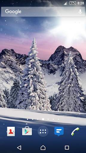 Christmas Snowfall Live Wallpaper screenshot 4
