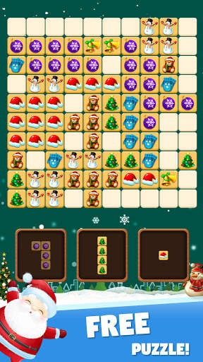 Christmas Block Puzzle Games - Clash of Bricks screenshot 1