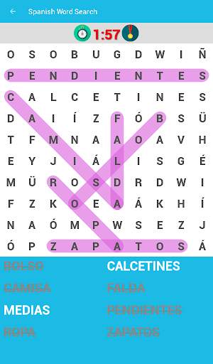 Spanish Word Search Game screenshot 4