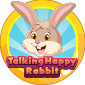 talking happy rabbit icon