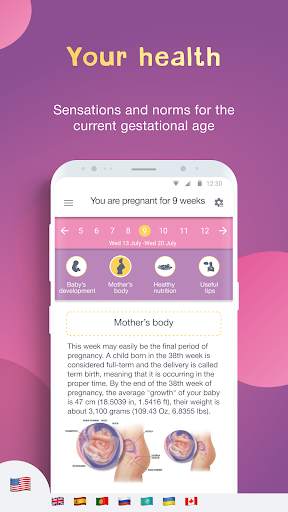 AMMA Pregnancy Tracker & Baby Due Date Calculator screenshot 2