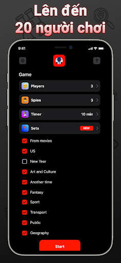 Gián điệp - Trò chơi tiệc bàn screenshot 3