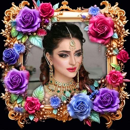 Lovely flower photo frame 1.12