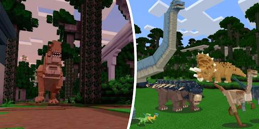 Jurassic Park Map for Minecraft screenshot 2