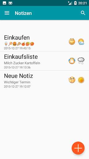 Notizen App Deutsch Passwort screenshot 1