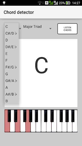 Chord detector screenshot 2