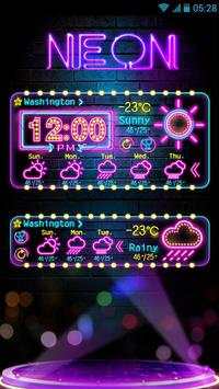 Neon GO Weather Widget Theme screenshot 2