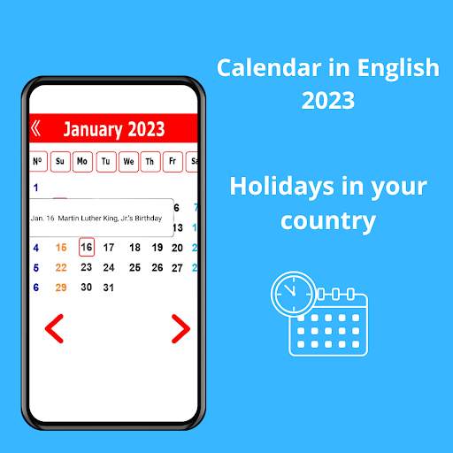 calendar in english 2023 screenshot 4
