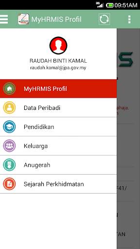 MyHRMIS Profil screenshot 4