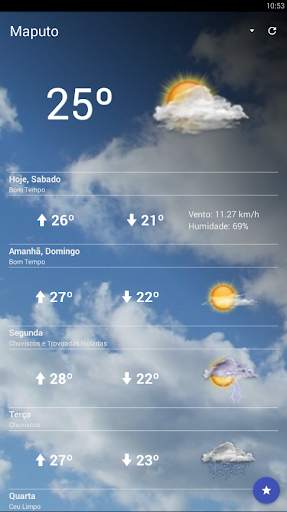 Previsão do Tempo Moçambique screenshot 2