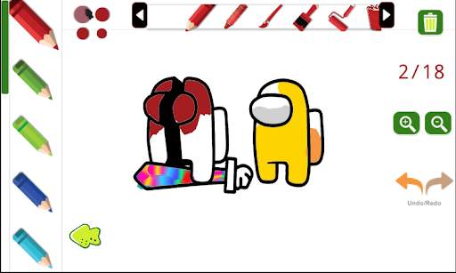 Coloring Among Us screenshot 7