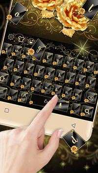 Golden Rose Keyboard Theme screenshot 1