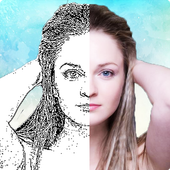 Photo sketch icon