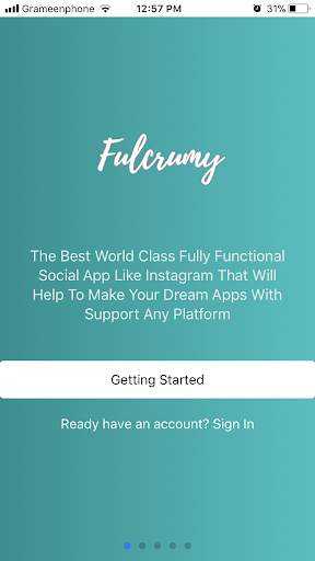 IonicBucket Social App screenshot 1
