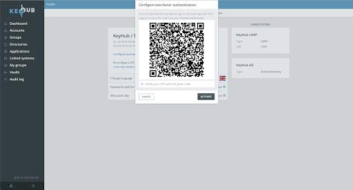 KeyHub 2FA screenshot 2