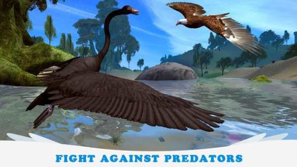 Swan Simulator 3D - City Bird Fly Game screenshot 3