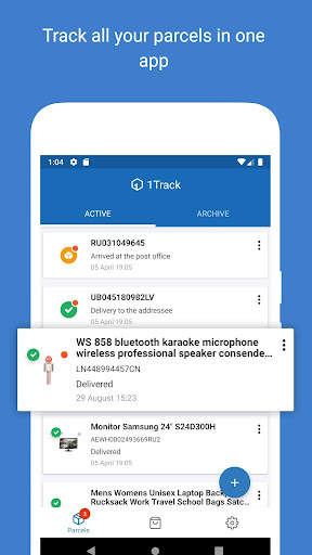 Track your packages - 1Track screenshot 1