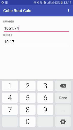 Cube Root Calculator 3 تصوير الشاشة