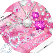 Pink Shining Diamond Kitty Theme icon