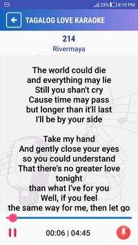 Sing Karaoke Offline - Tagalog Love Songs screenshot 4