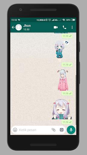 Hot Anime Stickers For Whatsapp screenshot 3