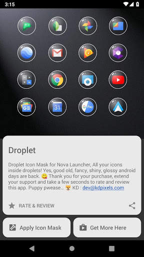 Droplet : Icon Mask for Nova Launcher screenshot 4