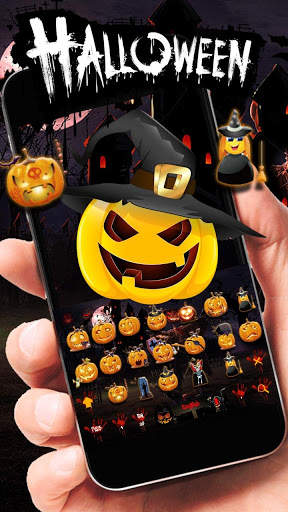 Halloween kengerian keyboard tema screenshot 3