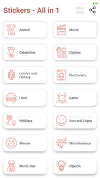 Stickers For WhatsApp - All in 1 screenshot 1