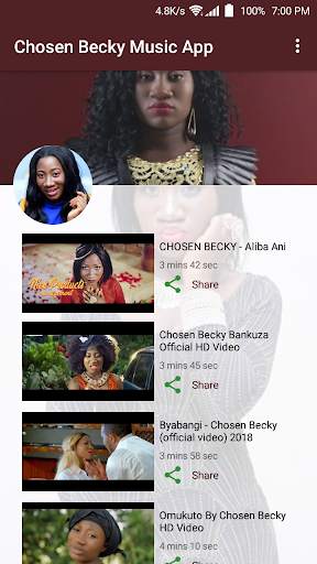 Chosen Becky Music App screenshot 1