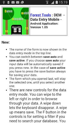 DEM - Data Entry Mobil screenshot 2