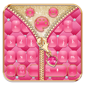 Mincing Pink Zipper Salmon Keyboard Theme icon