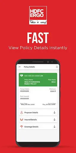 HDFC ERGO Insurance App screenshot 2