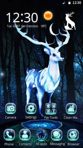 White Deer 3D Thema screenshot 3