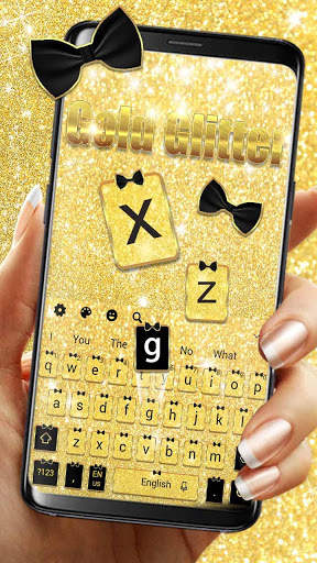 Keyboard Glitter Emas screenshot 2