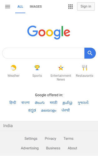 Indian Browser screenshot 1