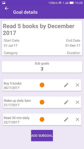 Goal Tracker - break your goal screenshot 3