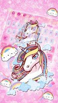 Cuteness Unicorn Keyboard Theme screenshot 4