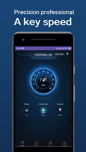 Speed Test Master - WiFi internet line speedtest screenshot 1