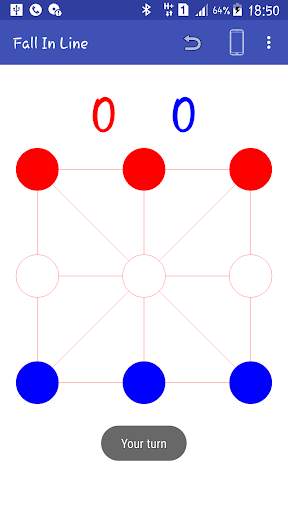 Fall In Line - tic tac toe V2 screenshot 1