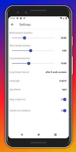 The Focus Machine Pomodoro Timer screenshot 5