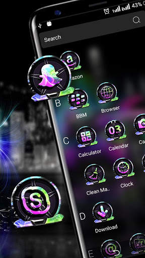 Neon Car Theme screenshot 3