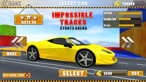 98% Impossible Car Tracks Stunts Driving Simulator screenshot 5
