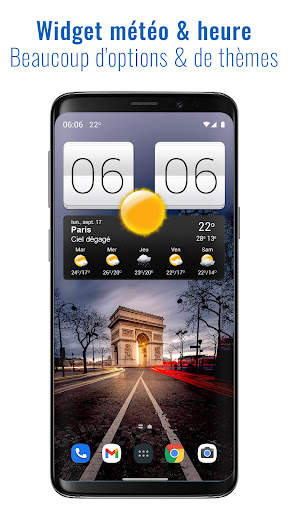 Sense V2 Flip Clock & Weather screenshot 1
